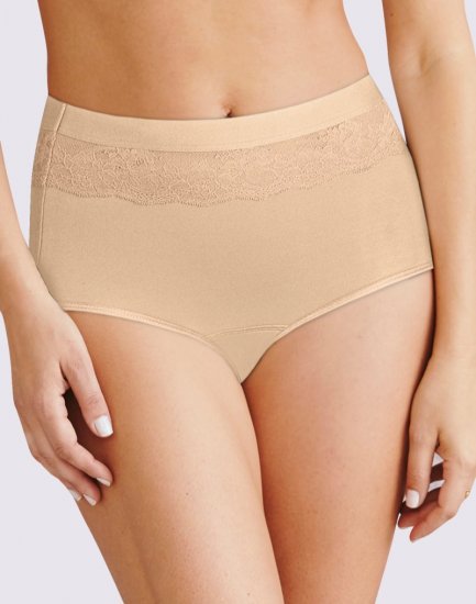 Bali Beautifully Confident Light Leak & Period Protection Brief Soft Taupe Sale Online - Click Image to Close