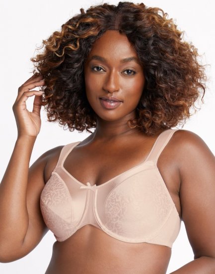 Bali Satin Tracings Underwire Minimizer Bra Rose Sale Online - Click Image to Close