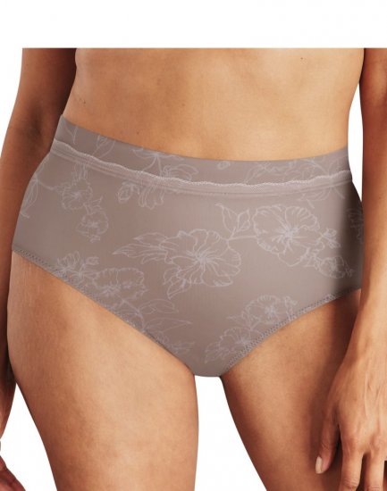 Bali One Smooth U® Modern Microfiber Brief Evening Blush/Gloss Floral Print Sale Online - Click Image to Close