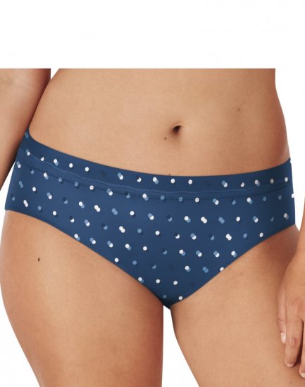 Bali One Smooth U Modern Microfiber Bikini Regal Navy Dot Print Sale Online - Click Image to Close