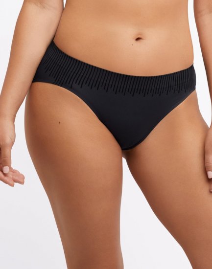 Bali Comfort Revolution Modern Seamless Hi-Cut Panty Black Sale Online - Click Image to Close