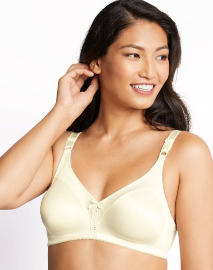 Bali Double Support Wireless Bra Cream Sale Online - Click Image to Close