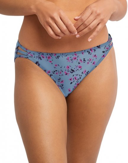 Bali Passion for Comfort String Bikini Soft Blue Grey Ditsy Floral Sale Online - Click Image to Close