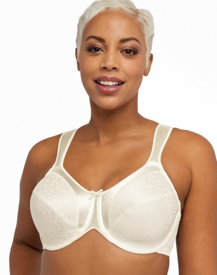 Bali Satin Tracings Underwire Minimizer Bra Vanilla Sale Online - Click Image to Close