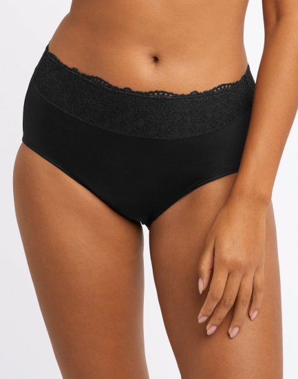 Bali Passion for Comfort® Hi-Cut Panty Black Lace Sale Online - Click Image to Close