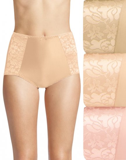 Bali Double Support Briefs, 3-Pack Soft Taupe/Light Beige/Blushing Pink Sale Online - Click Image to Close