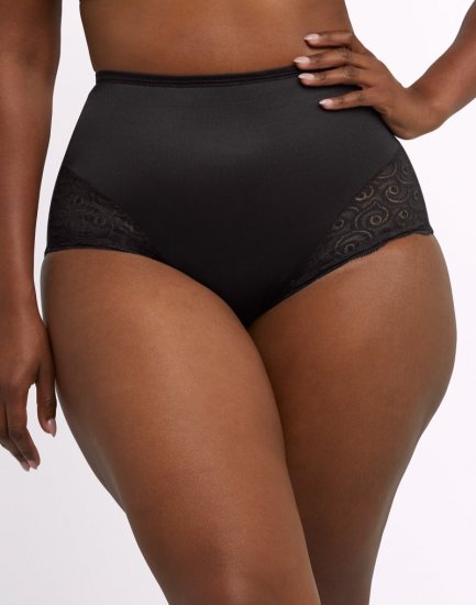 Bali Shaping Brief with Lace 2-Pack Black Sale Online - Click Image to Close