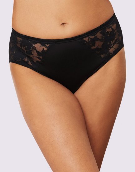 Bali Passion For Comfort Lace Brief Black Sale Online - Click Image to Close