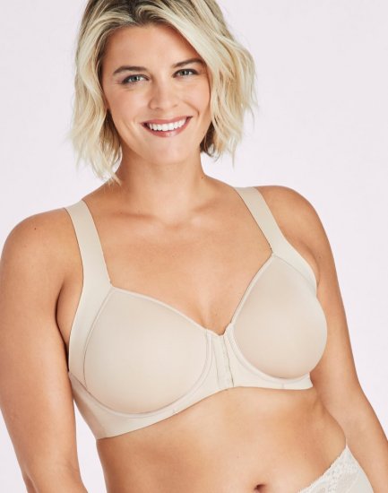 Bali One Smooth U Posture Boost With EverSmooth Back Underwire Bra Nude Sale Online - Click Image to Close