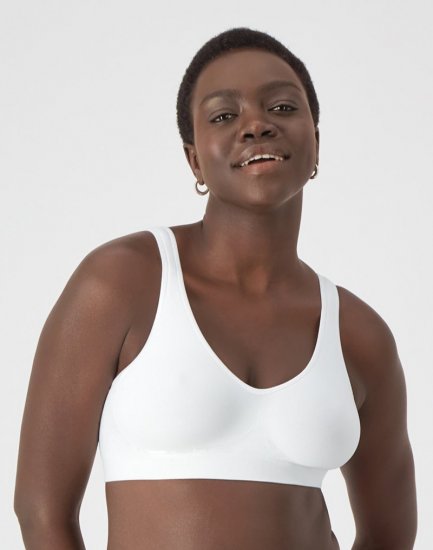 Bali Comfort Revolution ComfortFlex Fit Seamless 2-Ply Wireless Bra White Sale Online - Click Image to Close