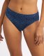 Bali One Smooth U Modern Microfiber Hi-Leg Panty Regal Navy Dot Print Sale Online