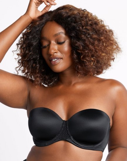 Bali One Smooth U® Stay in Place Strapless Bra Black Sale Online - Click Image to Close