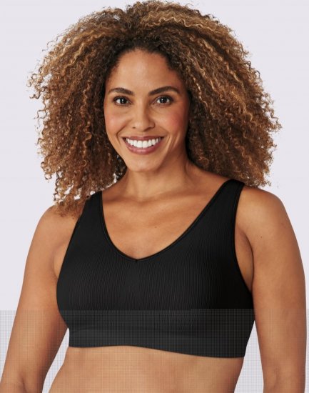 Bali One Smooth U Smooth Support Bralette Black 2 Sale Online - Click Image to Close