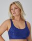 Bali Comfort Revolution ComfortFlex Fit Shaping Wireless Bra In The Navy Dot Sale Online