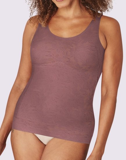 Bali Easylite® Lace Tank Rustic Berry Red Lace Sale Online - Click Image to Close