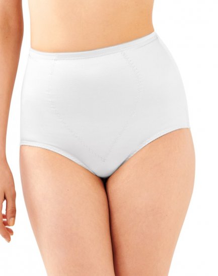 Bali Jacquard Shaping Brief 2-Pack White Sale Online - Click Image to Close