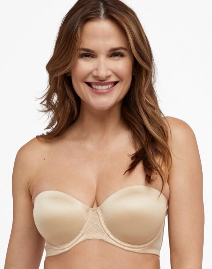 Bali One Smooth U® Stay in Place Strapless Bra Taupe Sale Online - Click Image to Close