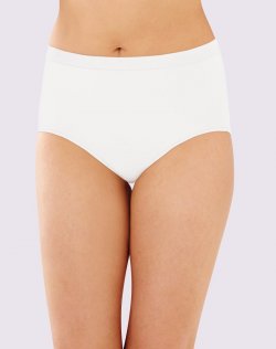 Bali Comfort Revolution Microfiber Brief, 3-Pack White/Nude/Light Beige Sale Online