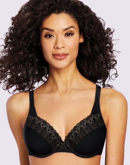 Bali Passion For Comfort Smoothing & Light Lift Underwire Bra Black Lace Sale Online - Click Image to Close