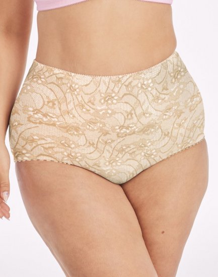 Bali Light Control Shaping Brief, 2-Pack Nude/Lace For Flower Sale Online - Click Image to Close