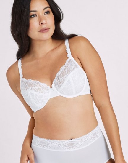 Bali Lace Desire Underwire Bra White Sale Online - Click Image to Close