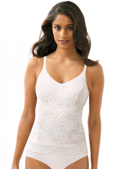 Bali Lace ‘N Smooth® Shaping Cami White Sale Online - Click Image to Close