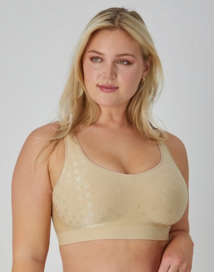 Bali Comfort Revolution ComfortFlex Fit Shaping Wireless Bra Nude Dot Sale Online - Click Image to Close