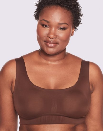 Bali Comfort Revolution EasyLite Wireless Bra Warm Cocoa Brown Sale Online - Click Image to Close