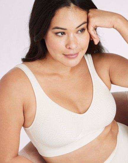 Bali Comfort Revolution ComfortFlex Fit Seamless 2-Ply Wireless Bra Light Beige Retro Sale Online - Click Image to Close