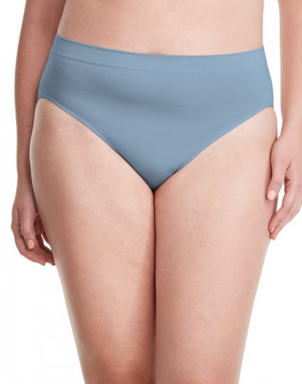 Bali One Smooth U All-Around Smoothing Hi-Cut Panty Soft Blue Grey Sale Online - Click Image to Close