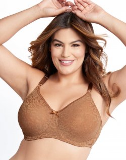 Bali Lace 'N Smooth Underwire Bra Cinnamon Butter Sale Online