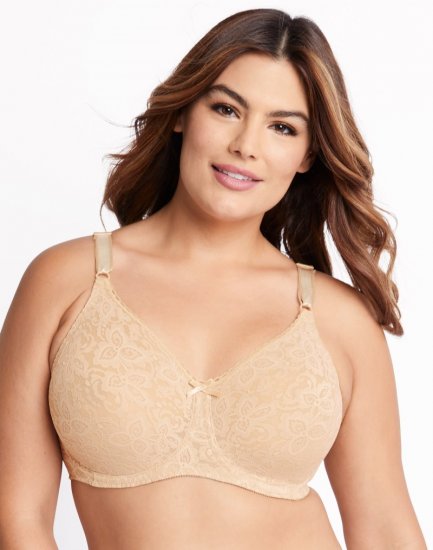 Bali Lace 'N Smooth Underwire Bra Nude Sale Online - Click Image to Close