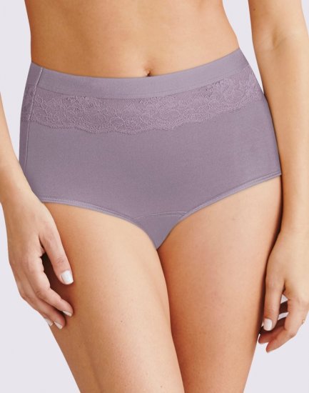 Bali Beautifully Confident Light Leak & Period Protection Brief Perfectly Purple Sale Online - Click Image to Close