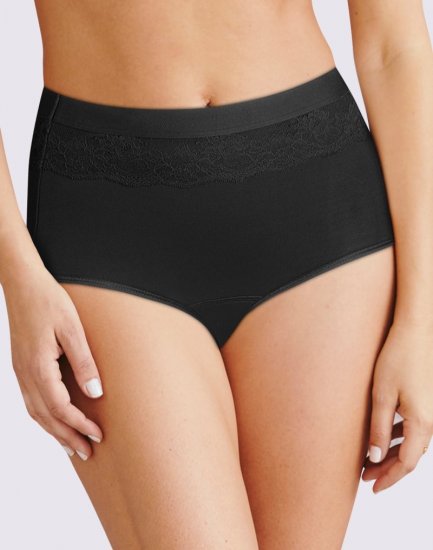 Bali Beautifully Confident Light Leak & Period Protection Brief Black Sale Online - Click Image to Close